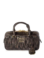 Стеганая сумка-тоут Arcadie MIU MIU, коричневый 26576975
