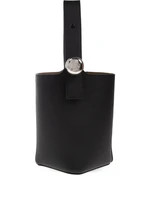 Кожаная мини-сумка с верхней ручкой LOEWE, черный 26623882