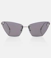Кошачий глаз солнцезащитные очки Fendi, Grey/Silver 25620666