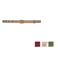 GUCCI Пряжка Гуччи Мармонт тонкий ремень, Gray Pink 27944201