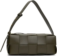 Сумка-кассета цвета хаки для кирпичей Bottega Veneta 21481987