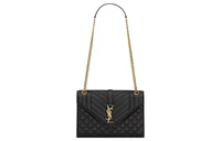 Конверт Сумка-конверт из ягненка Кроссбоди Через плечо Женская Черная SAINT LAURENT 26498052