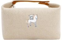 HERMES Сумка-ланчбокс Bride-a-Brac из хлопкового холста с отделением для хранения унисекс оранжевая 27947661