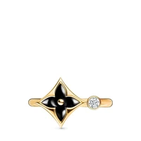 Кольцо Color Blossom Mini Star, желтое золото, оникс и бриллиант Louis Vuitton, золотой 22191016