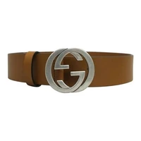 Мужской кожаный ремень GUCCI, коричневый 27943023