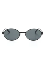 Солнцезащитные очки Saint Laurent в овальной оправе 15825609