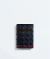 Футляр для карточек с клапаном Intrecciato BOTTEGA VENETA, коричневый 47362074