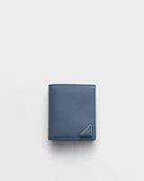 Кошелек из кожи Saffiano Prada, синий 47343476