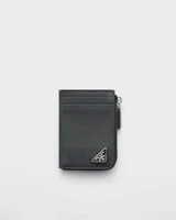 Визитница из кожи Saffiano Prada, черный 47343482