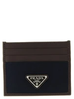 Кардхолдер из нейлона и кожи Prada, синий 47354578