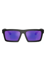 Prada Linea Rossa rectangle-frame солнцезащитные очки, черный 24288691