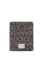 Dolce &amp; Gabbana жаккардовый картхолдер, черный 15673118