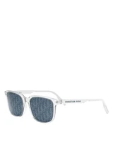 DiorTag SU Geometric Sunglasses, 54 мм DIOR, Солнцезащитные очки DiorTag SU Geometric, 54 мм, серый 25324800