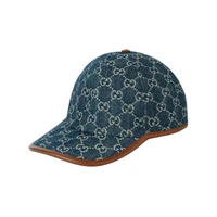 GUCCI Хлопковая бейсболка мужская синяя, Blue 27943554