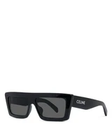 Прямоугольные солнцезащитные очки Monochroms, 57 мм CELINE, цвет Black 6760809