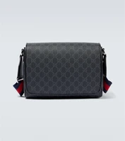 Сумка через плечо из ткани GG с кожаной отделкой Gucci, Black/Black/Brb 25642175