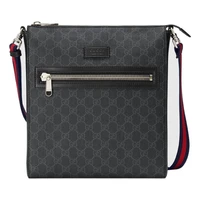 Сумка men's single-shoulder bag black/grey Gucci, черный 21161510