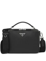 Сумка Brique из сафьяновой кожи Prada, черный 25842786