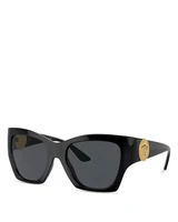 Солнцезащитные очки «кошачий глаз» прямоугольной формы, 54 мм Versace 1935733