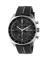 Хронограф Interlocking, 41 мм Gucci, черный 25341324