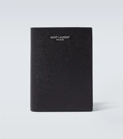 Кожаный кошелек с логотипом Saint Laurent, черный 2108092
