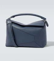 Пазл Эдж большая кожаная сумка через плечо Loewe, Indigo Dye 25627318