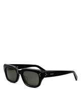 Прямоугольные солнцезащитные очки CELINE Bold 3 Dots, 54 мм, черный 19926315