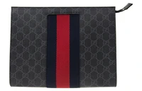 Мужской клатч Gucci с принтом, черный 4508639