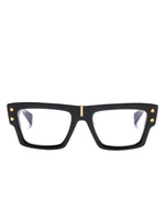 Balmain Eyewear очки Majestic в прямоугольной оправе, черный 15694636