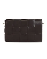 Сумка кросс-боди Bottega Veneta Intreccio Vogue Canvas Ribbon Borsa, цвет Fondant &amp; Natural Silver 6083686