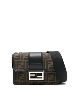 Сумка через плечо Double Baguette FENDI, коричневый 26597457