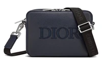 DIOR Кожаный посыльный мешок через плечо мужской морской синий 27927048