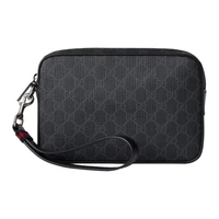 GUCCI Клатч GG Supreme Canvas мужской черный 27944654