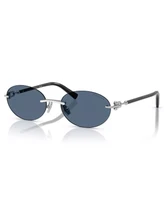 Мужские и женские солнцезащитные очки TF3104D Tiffany &amp; Co., серебро 17548697