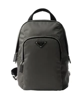 Рюкзак из переработанного нейлона и кожи Saffiano Prada, зеленый 25352418