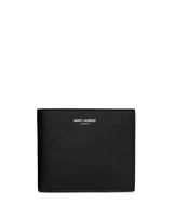 Кошелек Saint Laurent Paris East/West из кожи с тиснением Grain De Poudre Saint Laurent, цвет Black 6768531