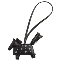 HERMES Сумка унисекс из ягненка и телячьей кожи Rodeo Milo, Black 27949541