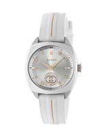 Часы Interlocking, 29 мм Gucci, белый 25341325