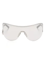 Солнцезащитные очки-маска с логотипом Acne Studios, серебряный 26668415
