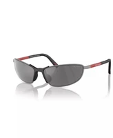 Мужские солнцезащитные очки, PS 55ZS PRADA LINEA ROSSA, серебро 17571535