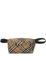Burberry поясная сумка в клетку Vintage Check, нейтральный цвет 15829561