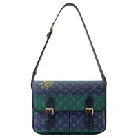 LOUIS VUITTON Мужская синяя разноцветная наплечная сумка из монограммного полотна 27973916