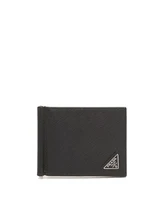 Кошелёк из кожи Saffiano Prada, черный 25337514