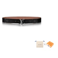 Мужской ремень Louis Vuitton, черный/коричневый 10443819