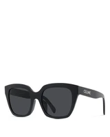 Квадратные солнцезащитные очки Monochroms, 56 мм CELINE, цвет Black 6760787