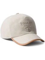 Кепка с тисненым логотипом Prada, бежевый 11644440