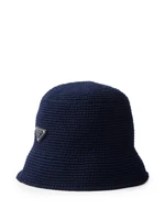 Prada панама в технике кроше, синий 24290041