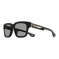 Chrome Hearts Прямоугольные солнцезащитные очки унисекс в серебряной оправе черные, Black 27910023