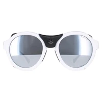 Круглое белое черное кожаное серое серебряное зеркало ML0046 Moncler, белый 7010657