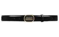 Ремень кожаный Gucci мужской, черный 13925676